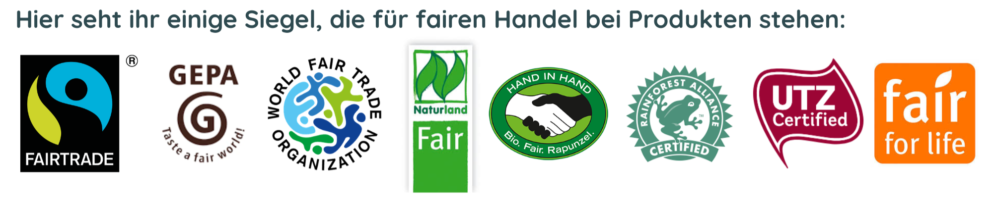 Fair Tade Siegel