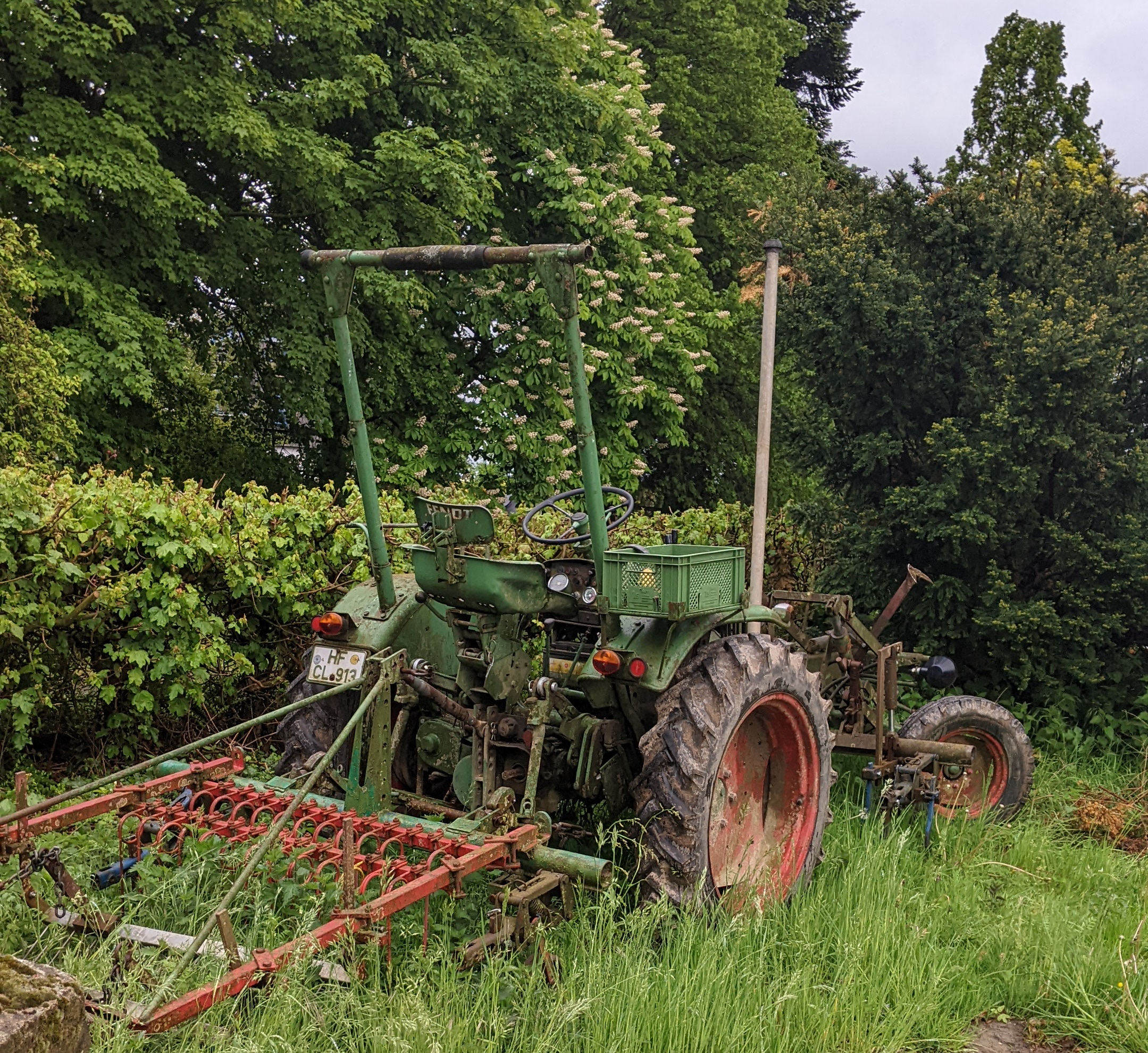 Der erste Traktor der Gärtnerei
