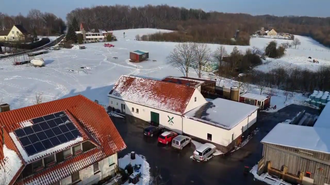 Der Windmühlenhof von oben